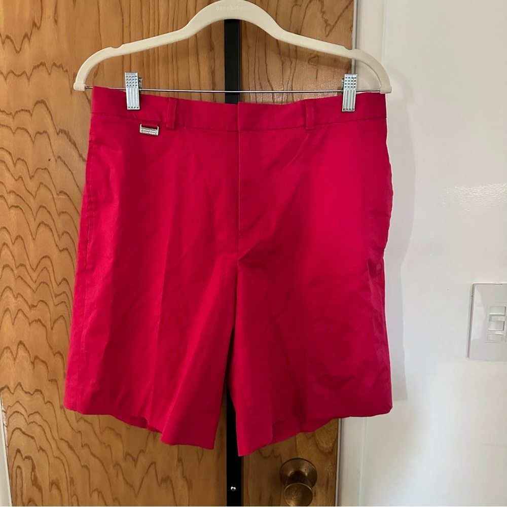 Ralph Lauren Bright Red Flat-Front women's Shorts size 10